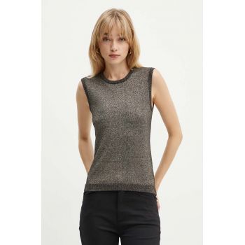 Silvian Heach vesta MOLLEN femei, culoarea auriu, GPA24285CN