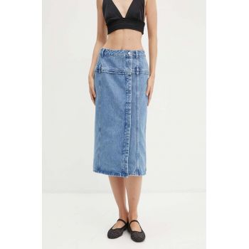 Stine Goya fusta jeans midi, creion, SK001-2251