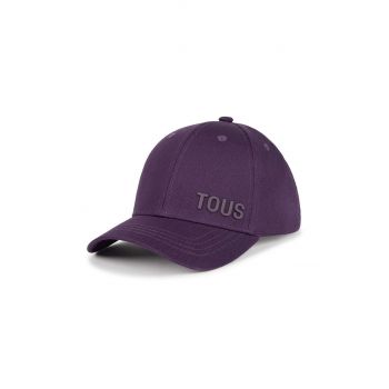 Tous șapcă de baseball din bumbac culoarea violet, neted, 2002136130