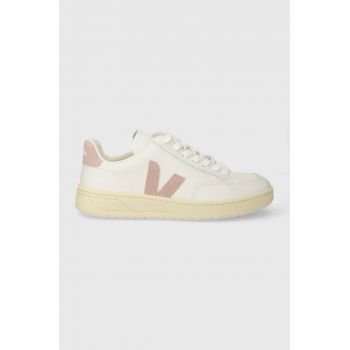 Veja sneakers din piele V-12 culoarea alb, XD0203485