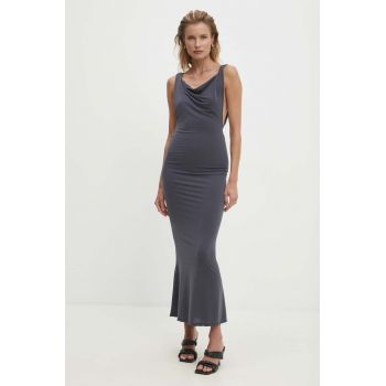 Answear Lab rochie culoarea gri, maxi, mulata