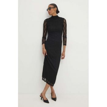 Answear Lab rochie culoarea negru, maxi, drept