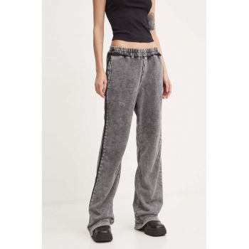 Diesel pantaloni de trening AWSB-DELANEY-HT51 culoarea gri, neted, A15440.0BNDC