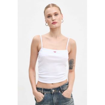 Diesel top T-HOP-D femei, culoarea alb, A05107.0EJAI