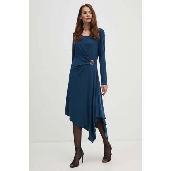 Joseph Ribkoff rochie culoarea albastru marin, mini, evazati, 243153