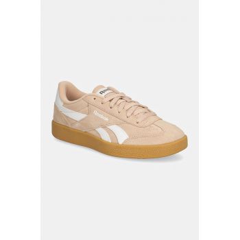 Reebok Classic sneakers din piele intoarsă Smash Edge culoarea roz, 100208244