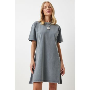 Rochie-tricou cu maneci cazute