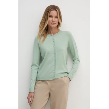 Sisley cardigan femei, culoarea verde, light, 17Q3M5203