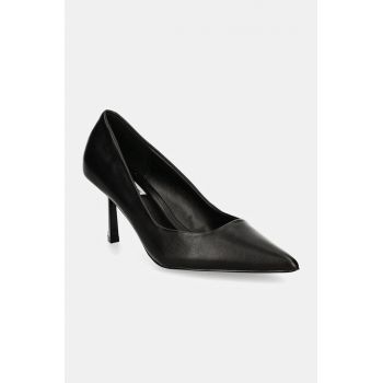 Steve Madden stilettos de piele Vivion culoarea negru, SM11003291