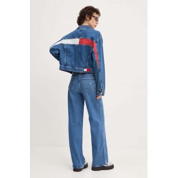 Tommy Jeans geaca jeans femei, de tranzitie, DW0DW18207