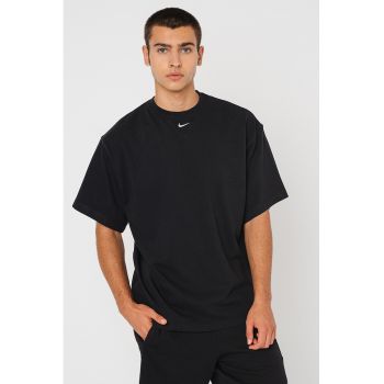 Tricou supradimensionat cu maneci cazute Swoosh