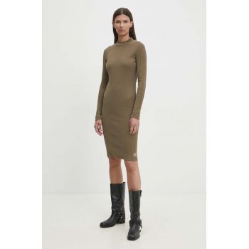 G-Star Raw rochie culoarea verde, mini, mulata, D25034-D702