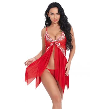 Lenjerie sexy tip neglijeu cu dantela -