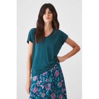 Medicine tricou femei, culoarea verde ieftin