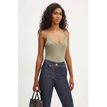 Morgan top DELIA femei, culoarea verde, DELIA ieftin