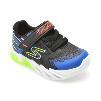 Pantofi sport SKECHERS negri, 400138N, din piele ecologica