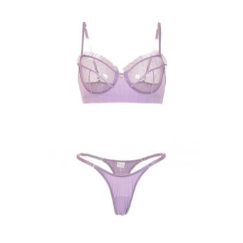 Set lenjerie sexy 2 piese cu dantela - sutien - EFAYN RO