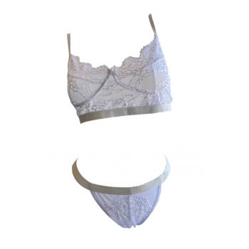 Set lenjerie sexy 2 piese - dantela - sutien si chilot tanga - EFAYN RO