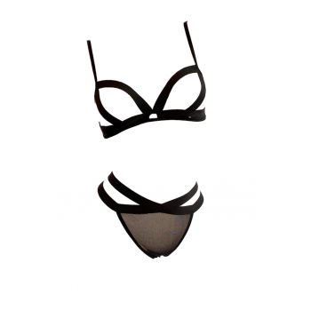 Set lenjerie sexy 2 piese - sutien si chilot tanga - EFAYN RO