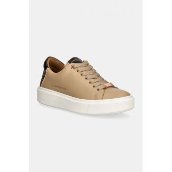 Alexander Smith sneakers London culoarea bej, ALBALDW8012CML