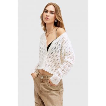 AllSaints cardigan din lana VIVIAN culoarea alb, W056KB