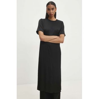 Answear Lab rochie culoarea negru, midi, drept