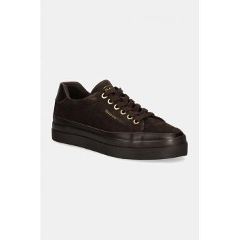 Gant sneakers din piele intoarsă Avona culoarea maro, 29533678 G462