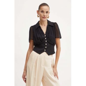 Morgan bluza OPLIA femei, culoarea negru, neted, OPLIA