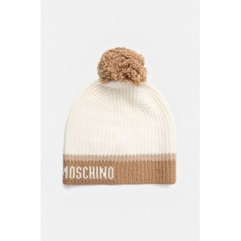 Moschino caciula culoarea bej, M3179 65432