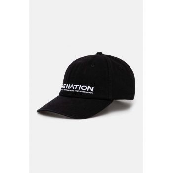 P.E Nation șapcă de baseball din bumbac Homage Cap culoarea negru, cu imprimeu, 243A417