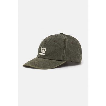 P.E Nation șapcă de baseball din bumbac Throwback Cap culoarea verde, cu imprimeu, 243A415