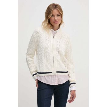 Pepe Jeans pulover HADA JACKET femei, culoarea bej, PL702207