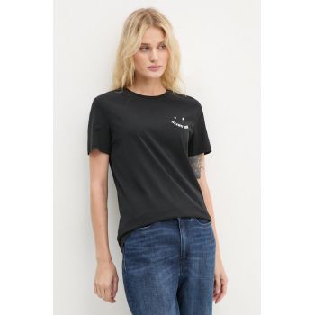 PS Paul Smith tricou din bumbac femei, culoarea negru, W2R.G799E.N21154