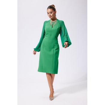 Rochie eleganta Iustina Verde