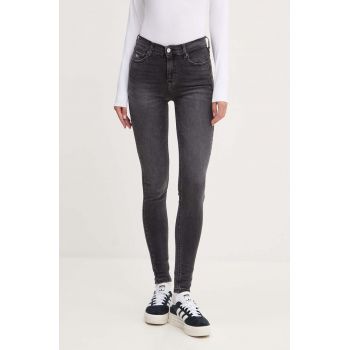 Tommy Jeans jeansi femei, culoarea gri, DW0DW19595