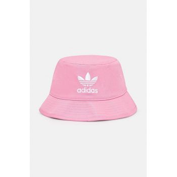 adidas Originals palarie din bumbac Adicolor culoarea roz, bumbac, HM1678