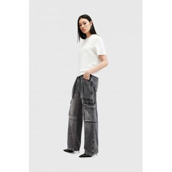 AllSaints jeansi ECHO CARGO femei, culoarea gri, W004EB