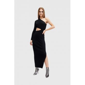 AllSaints rochie DAISY culoarea negru, maxi, mulata, W191DA