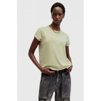 AllSaints tricou din bumbac ANNA femei, culoarea verde, W191JB ieftin