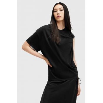 AllSaints tricou din bumbac ONYX TWIST femei, culoarea negru, W193JB