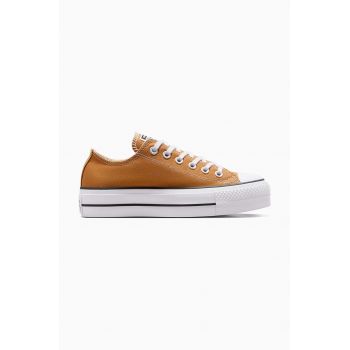 Converse tenisi Chuck Taylor All Star Lift femei, culoarea galben, A11540C