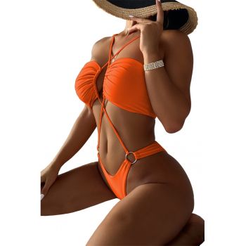 Costum de baie dama - o piesa - model sexy cu linii provocatoare - EFAYN