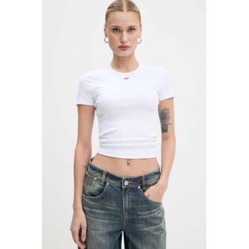 Diesel tricou T-ELE-LONG-D femei, culoarea alb, A14961.0EJAI