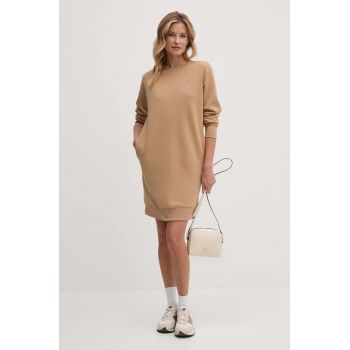 Gant rochie culoarea bej, mini, drept, 4200760