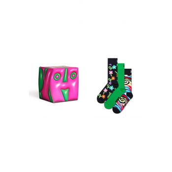 Happy Socks sosete 3-Pack Hyper Cube Gift Set 3-pack P001719