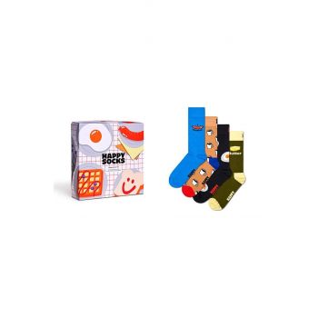 Happy Socks sosete 4-Pack Breakfast Gift Set P001725