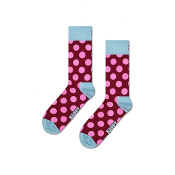 Happy Socks sosete Big Dot Sock culoarea rosu, P001586