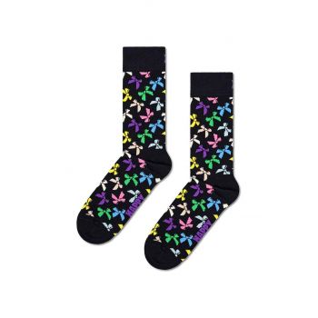 Happy Socks sosete Bow Sock culoarea negru, P001531