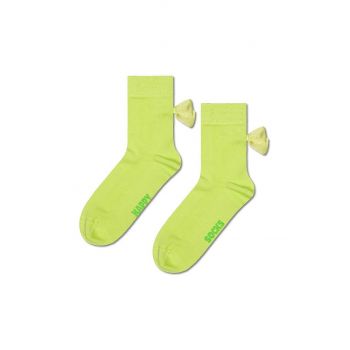 Happy Socks sosete Bow Sock femei, culoarea verde, P001312