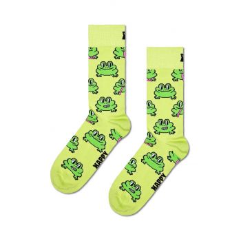 Happy Socks sosete Frog Sock culoarea verde, P001863